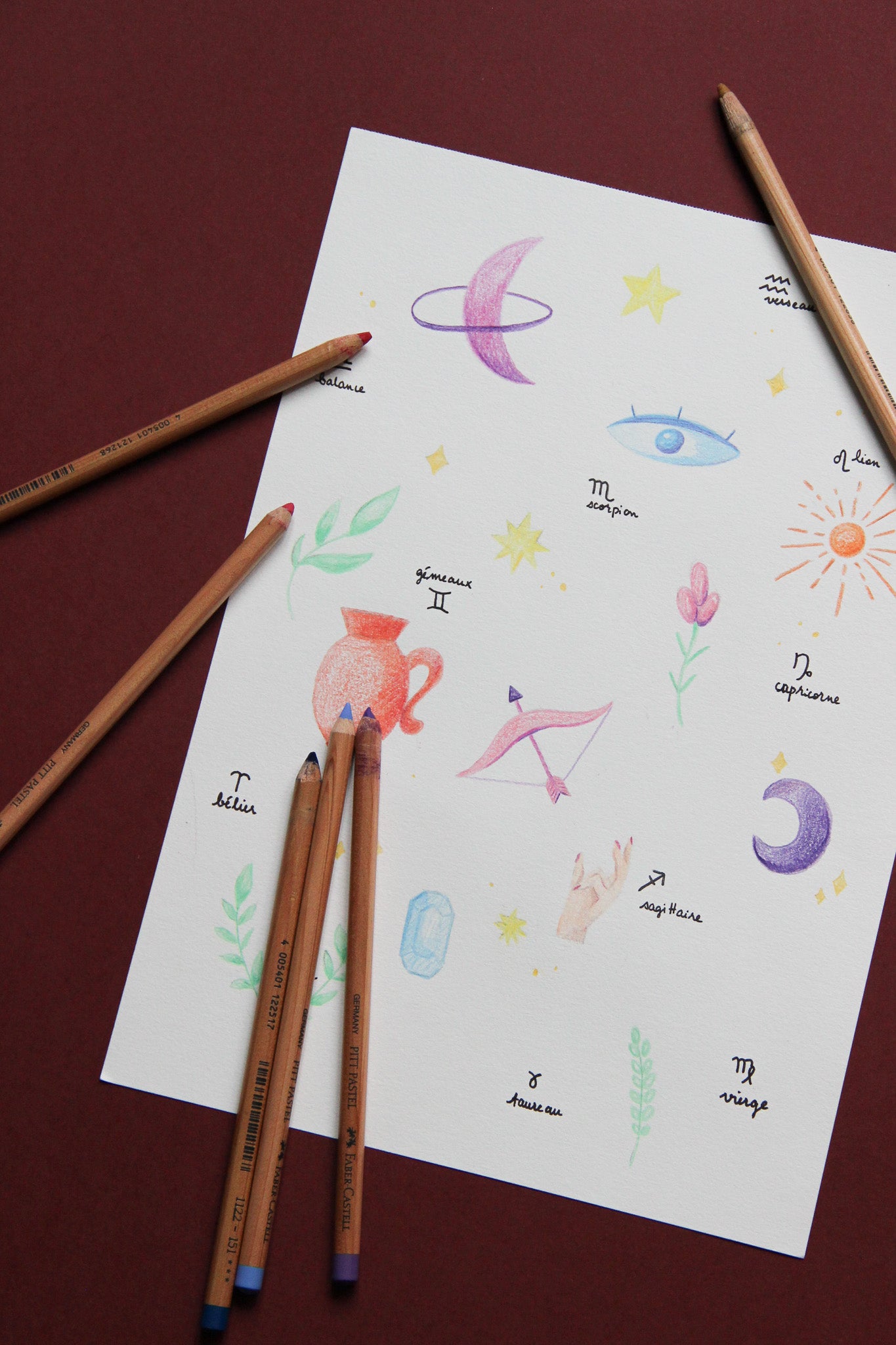 Atelier n°2 : Carte A5 + signe astro