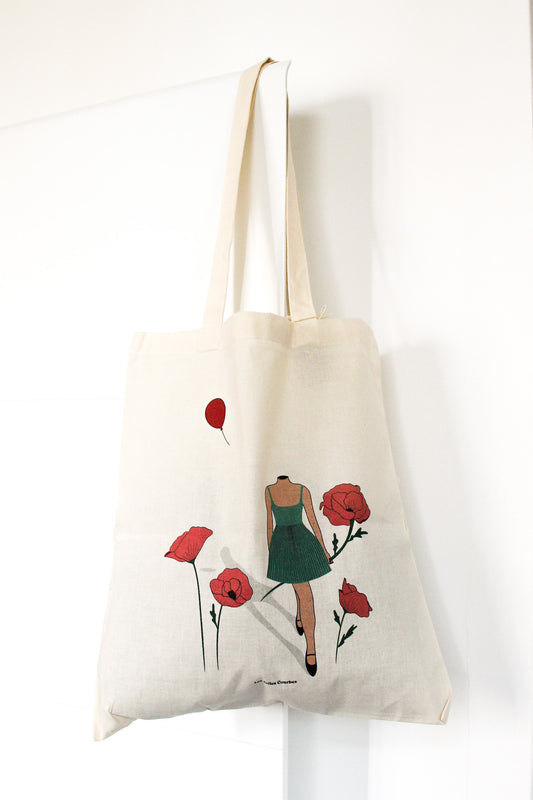 Le coquelicot (totebag 100% coton)