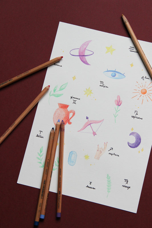 Atelier n°2 : Carte A5 + signe astro